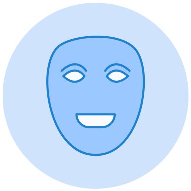 Yüz maskesi. Web simgesi