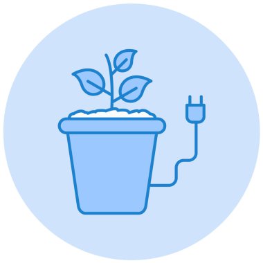 Bitki. Web simgesi basit tasarım