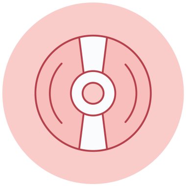 CD mi? Web simgesi basit illüstrasyon