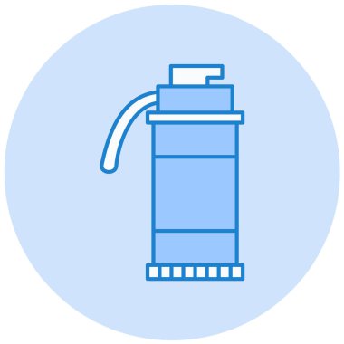 Su. Web simgesi basit illüstrasyon