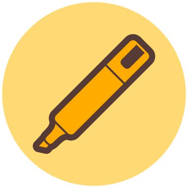 Kalem. Web simgesi basit illüstrasyon