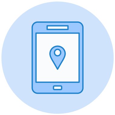 Cep telefonu. Web simgesi basit illüstrasyon