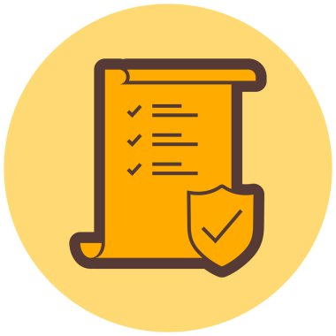 Belge. Web simgesi basit illüstrasyon