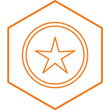 yıldız simgesi, vektör çizimi