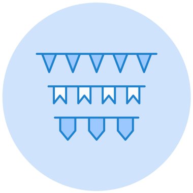 Parti. Web simgesi basit illüstrasyon