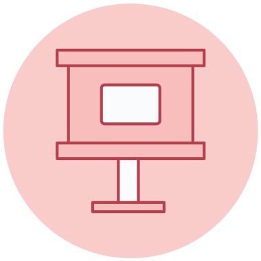 Sunum. Web simgesi basit tasarım