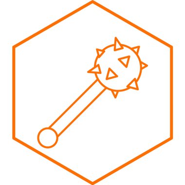 Beyaz arkaplanda ateş meşalesinin gösterimi