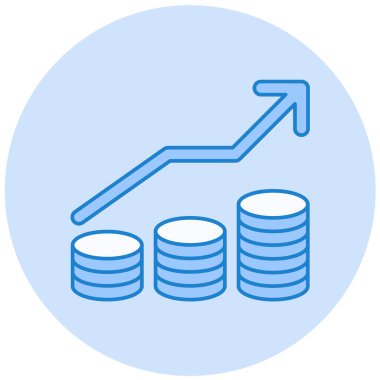 iş grafiği simgesi, vektör illüstrasyonu