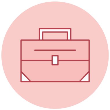 Çanta. Web simgesi basit illüstrasyon