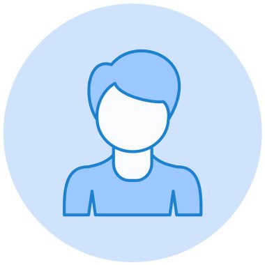 avatar. Web simgesi basit illüstrasyon