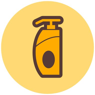 Şampuan. Web simgesi basit illüstrasyon