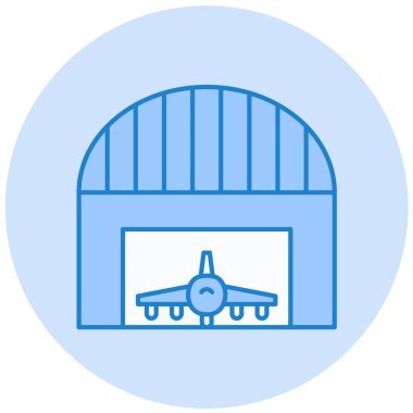 Modern havaalanı simgesinin vektör illüstrasyonu