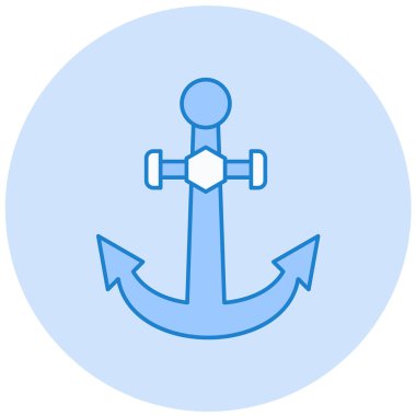 Çapa. Web simgesi basit illüstrasyon