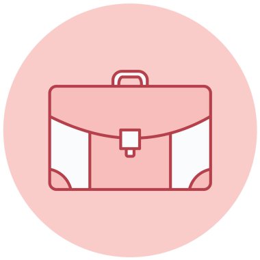 evrak çantası simgesi, vektör illüstrasyonu