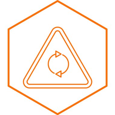 Dolambaçlı simgenin vektör illüstrasyonu