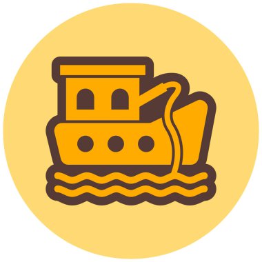 Yolcu gemisi. Basit resimleme