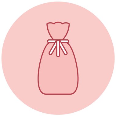 Çanta. Web simgesi basit illüstrasyon