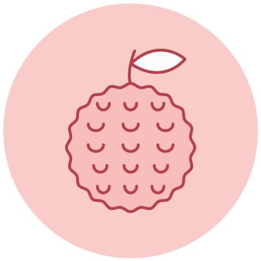 Elma. Web simgesi basit illüstrasyon