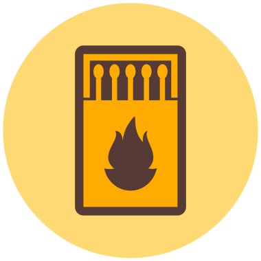 Yangın. Web simgesi basit illüstrasyon