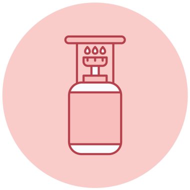 benzin pompası simgesi, basit tasarım vektör çizimi