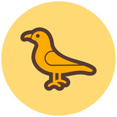 Kuş. Web simgesi basit illüstrasyon