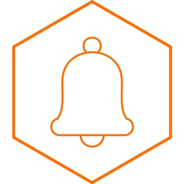 Çan simgesinin vektör illüstrasyonu