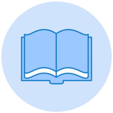 Kitap. Web simgesi basit illüstrasyon