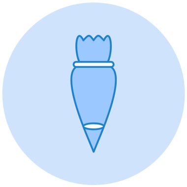 vektör çizim tek kurşun kalem simgesini