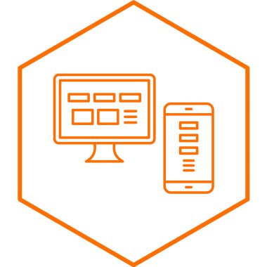 Ui Tasarım simgesinin vektör çizimi