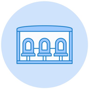 Otelde. Web simgesi basit tasarım