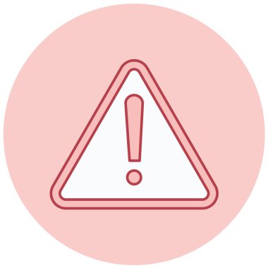 uyarı işareti simgesi, vektör illüstrasyonu