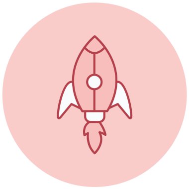 Roket fırlatıldı. Basit resimleme