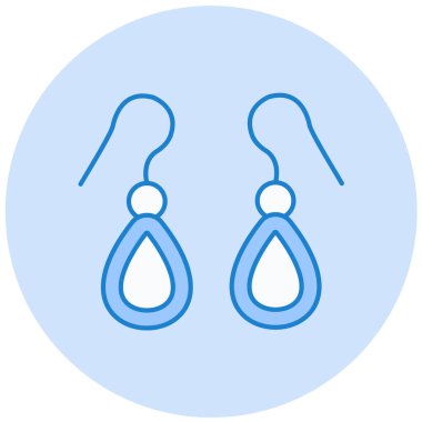 kolye simgesi, vektör illüstrasyonu