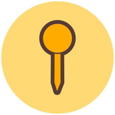 İğne. Web simgesi basit illüstrasyon