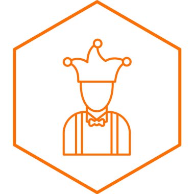 Joker simgesinin vektör illüstrasyonu