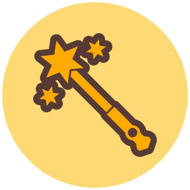 Sihirli değnek. Basit resimleme