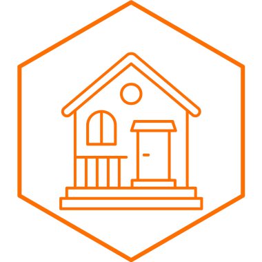 Kabin simge vektör çizim