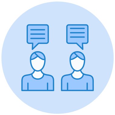 sohbet, takım, diyalog ve sohbet, vektör illüstrasyonu olan bir grup insan