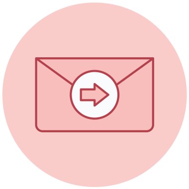 Mektup. Web simgesi basit illüstrasyon