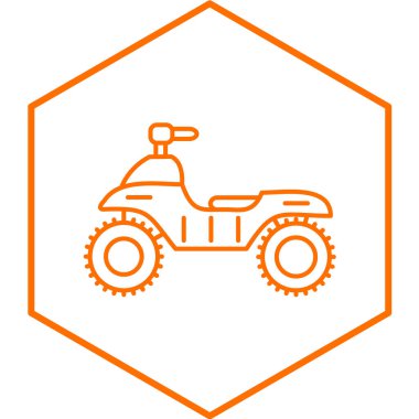 Atv simgesinin vektör illüstrasyonu