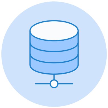 veritabanı. Web simgesi basit illüstrasyon