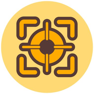 Hedef. Web simgesi basit illüstrasyon