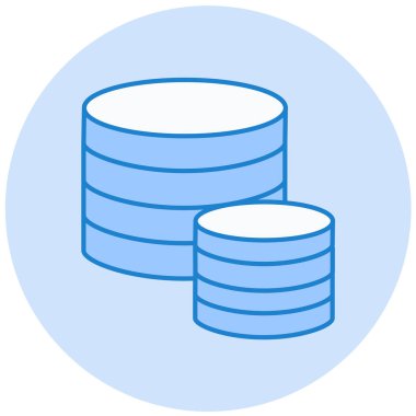 veritabanı. Web simgesi basit illüstrasyon