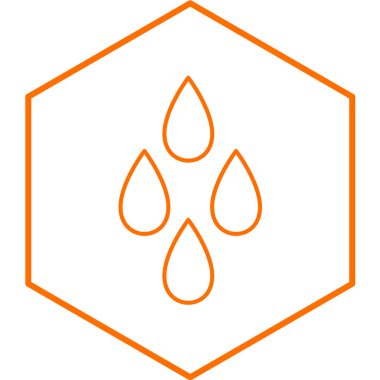 Su damlası ikonu. vektör illüstrasyonu