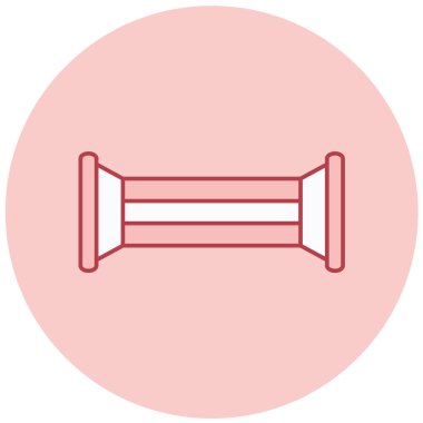 Bir spor simgesinin vektör illüstrasyonu.