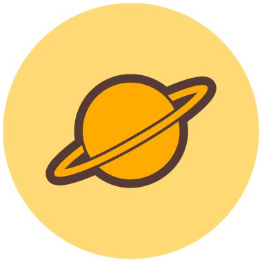 Gezegen. Web simgesi vektör illüstrasyonu