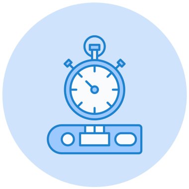 Kronometre simgesi, vektör illüstrasyonu