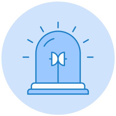 Alarm simgesi, basit tasarım vektör çizimi