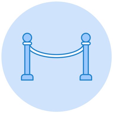 Bariyer. Web simgesi basit tasarım