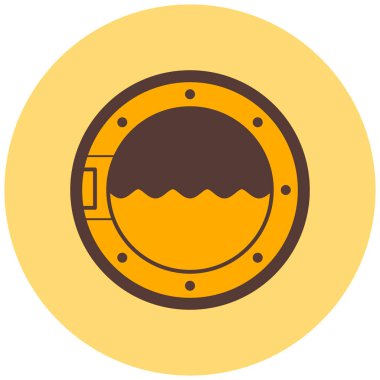 Motosikletin dairesel simgesinin vektör çizimi